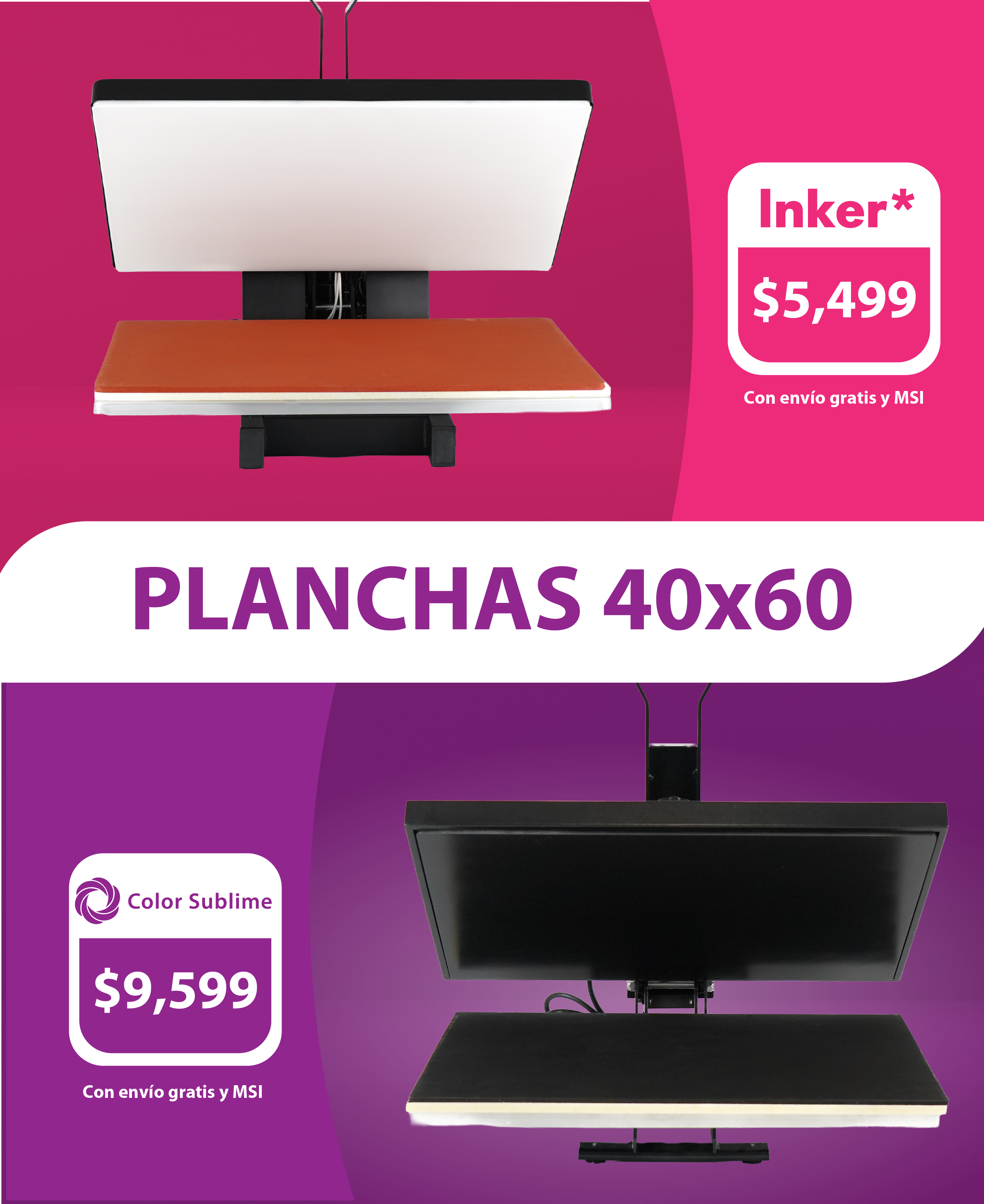 Plancha 40x60